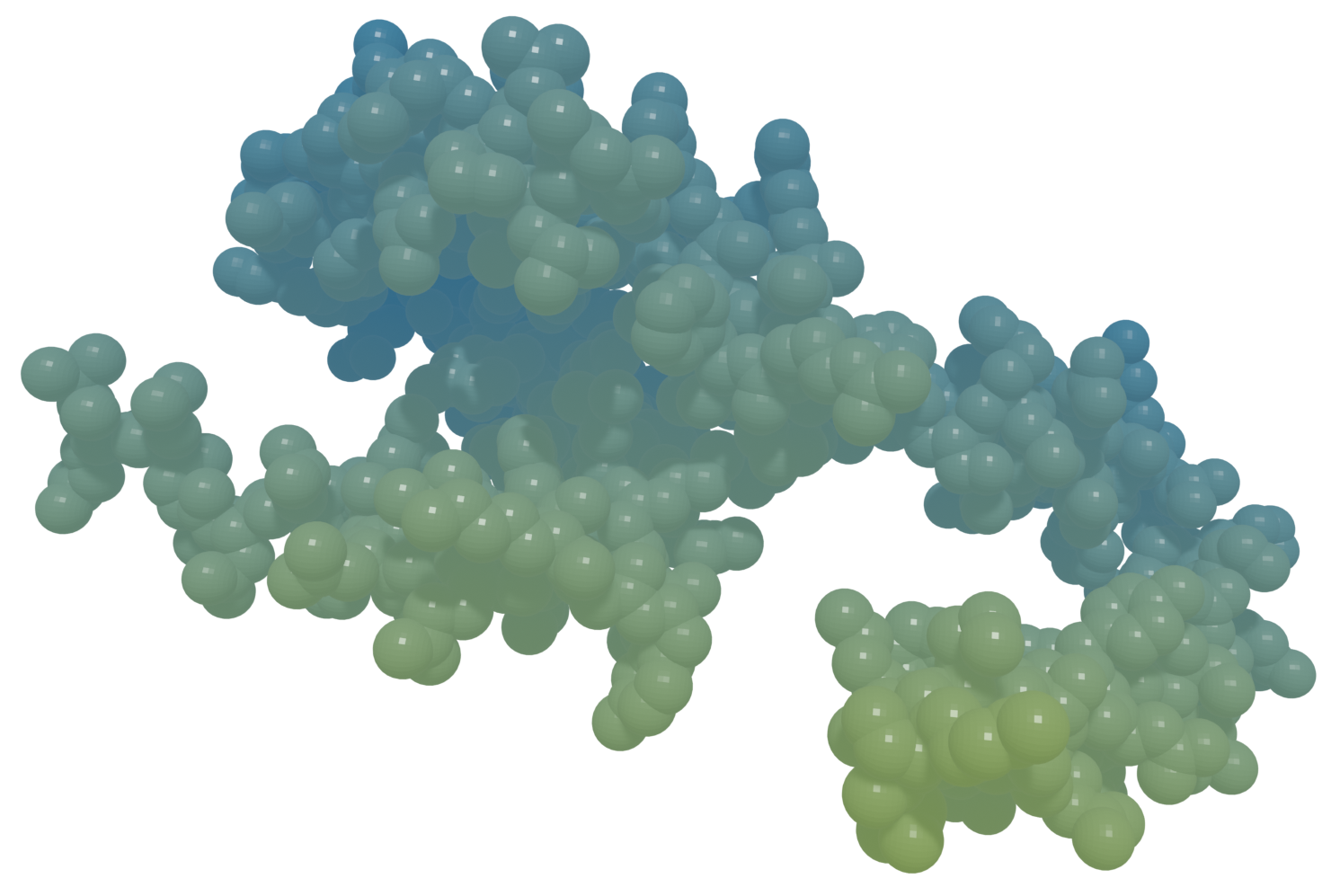 3D render of protein structure