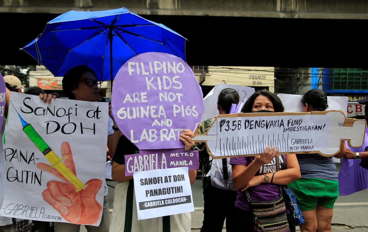 Protests after Dengvaxia scandal